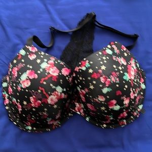 Black beautiful race back bra